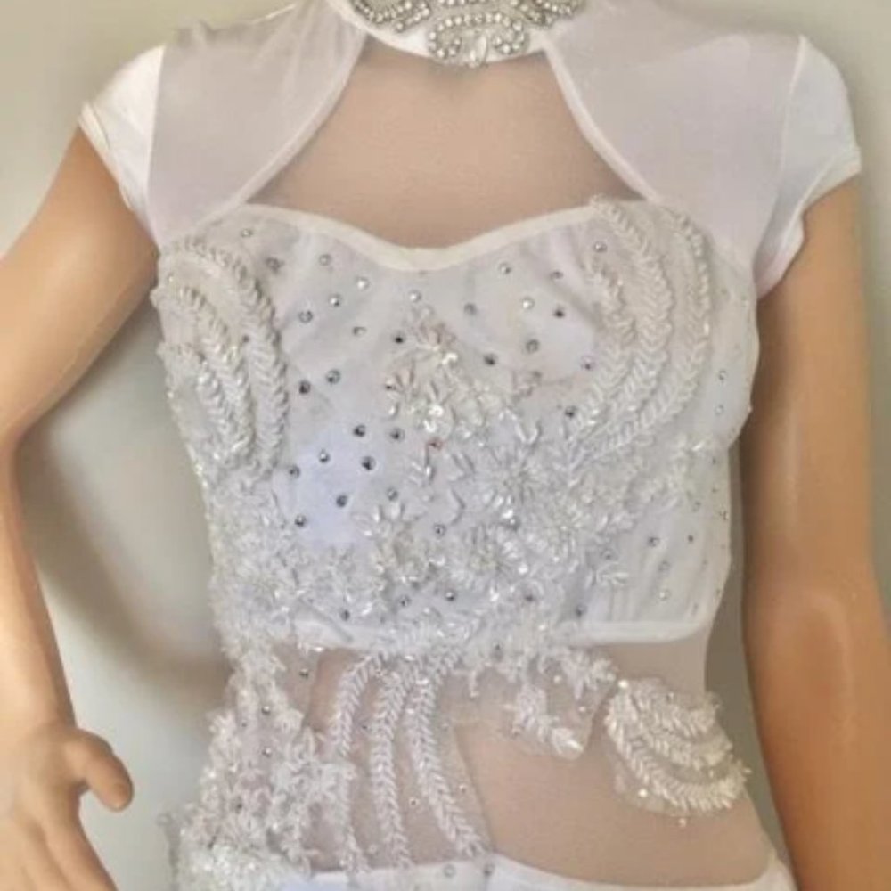 White Custom Dance Costume